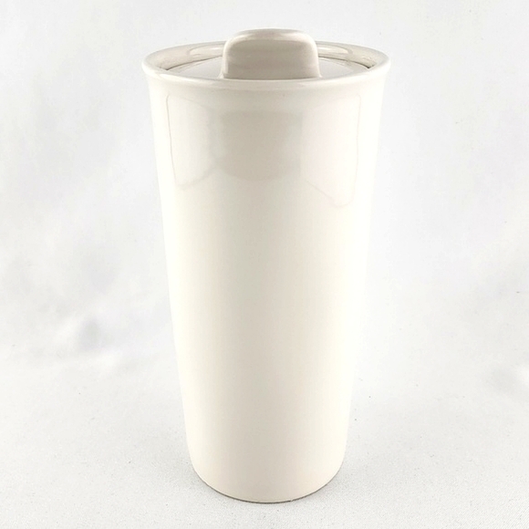 Rae Dunn Ceramic Travel Insulated Tall Mug Drink Lid Cup DRINK  Large Letters - Picture 4 of 12